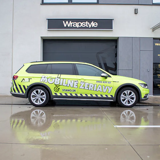 Nalepenie polepu na Volkswagen Passat - Wrapstyle Trenčín